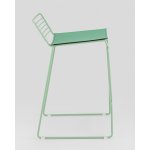 Стул полубарный Danny зеленый с подушкой