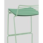 Стул полубарный Danny зеленый с подушкой