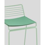 Стул полубарный Danny зеленый с подушкой
