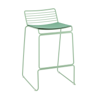 Стул полубарный Danny зеленый с подушкой