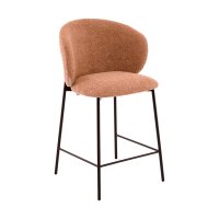 Стул полубарный Блейз букле терракотовый
