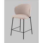 Стул полубарный Блейз велюр молочный