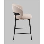 Стул полубарный Блейз велюр молочный