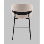 Стул полубарный Блейз велюр молочный