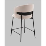 Стул полубарный Блейз велюр молочный