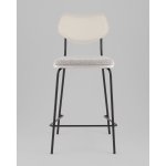 Стул полубарный Casey серый с серой экокожей