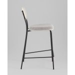 Стул полубарный Casey серый с серой экокожей