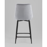 Стул полубарный Флекс с поворотным механизмом велюр велютто серый