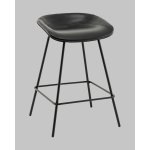 Стул полубарный Фуриоса экокожа чёрный