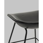 Стул полубарный Фуриоса экокожа чёрный