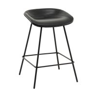 Стул полубарный Фуриоса экокожа чёрный