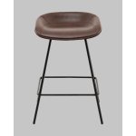 Стул полубарный Фуриоса экокожа коричневый