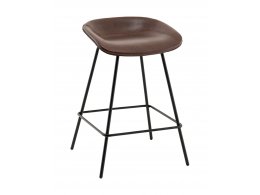 Стул полубарный Фуриоса экокожа коричневый
