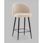 Стул полубарный Ханнингем букле бежевый