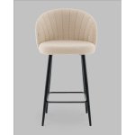 Стул полубарный Ханнингем букле бежевый