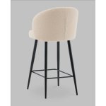 Стул полубарный Ханнингем букле бежевый