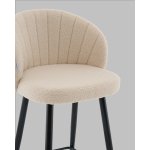 Стул полубарный Ханнингем букле бежевый