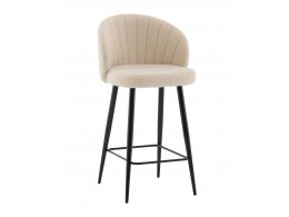 Стул полубарный Ханнингем букле бежевый