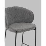 Стул полубарный Тисдейл букле темно-серый