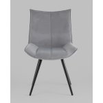 Стул вращающийся Робб велюр серый