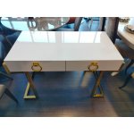 Стол-консоль Атлас МС9002-120W, 120х60х78 см, белый глянцевый Стол-консоль Атлас МС9002-120W, 120х60х78 см, белый глянцевый