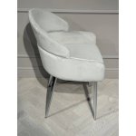 Стул обеденный Берклей D-1202D, серый/хром