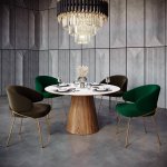 Стул-полукресло Emil кремовый с золотыми ножками Стул-полукресло Emil кремовый с золотыми ножками