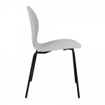 Комплект из 2-х стульев Wave серый с черными ножками