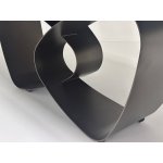 Стол TOVE 240 GREY, стекло BUBBLE  / Шоколадное золото каркас ®DISAUR