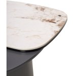 Стол кофейный ARVID PANDORA  керамика на стекле/ окрашенный МДФ / темно-серый МДФ каркас ®DISAUR