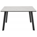 Стол ТИК ТАК 120 ОНИКС, керамика / Черный каркас М-City