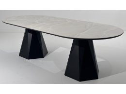 Стол ОРФЕЙ  240 нераскладной ONYX SABLE PULIDO, керамика / Черный каркас М-City