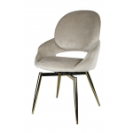 Стул обеденный Виола BS1377-BG-2, 50х58х92 см, бежевый/золото