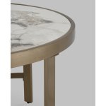 Журнальный столик Адриана 80*80 см светлая керамика