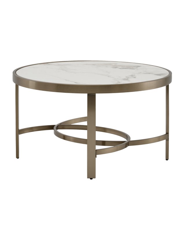 Журнальный столик Адриана 80*80 см светлая керамика