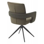 Стул KINNET 360 град. поворот.  MOHAIR-353 / CASTEL-39 Зеленый,ткань/ Тем.-серый каркас, ®DISAUR