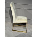 Стул обеденный Милан MC819-BG-1, 63х45х99, бежевый/матовое золото