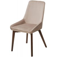 Стул CRISTIAN Future-009 латте, велюр / орех, ®DISAUR