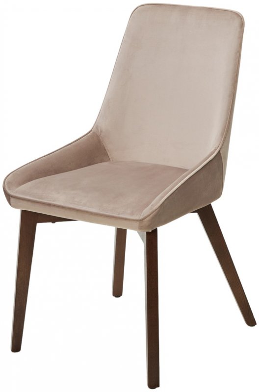 Стул CRISTIAN Future-009 латте, велюр / орех, ®DISAUR