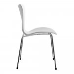 Комплект из 2-х стульев Seven Style белый с хромированными ножками