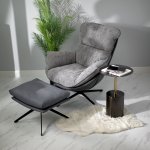 Кофейный столик Solid диам.40см x 58см, чёрный, металл