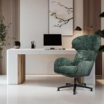 Кресло Teddy зелёный шенилл