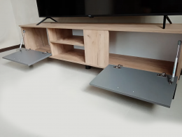 Тумба ТВМ-5 дуб крафт золотой/серый графит