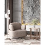 Кресло Кэнди ткань букле капучино