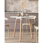 Стол круглый EAMES DST NEW D80 белый