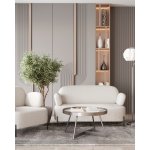 Журнальный столик Гера 80*80 см сталь тёмный хром