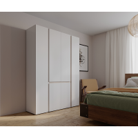 Шкаф распашной Сура 2 (1200х2100х480) Белый/сонома