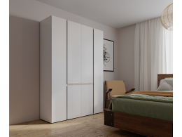 Шкаф распашной Сура 2 (1200х2100х480) Белый/сонома