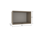 Прихожая Голд Бостон Антресоль А600 (600х400х350)(Бежевый(Глинянный/серый)