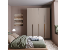 Шкаф Голд Бостон 1600*2200*520 Бежевый (Глиняный Серый )